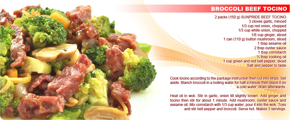 Broccoli Beef Tocino